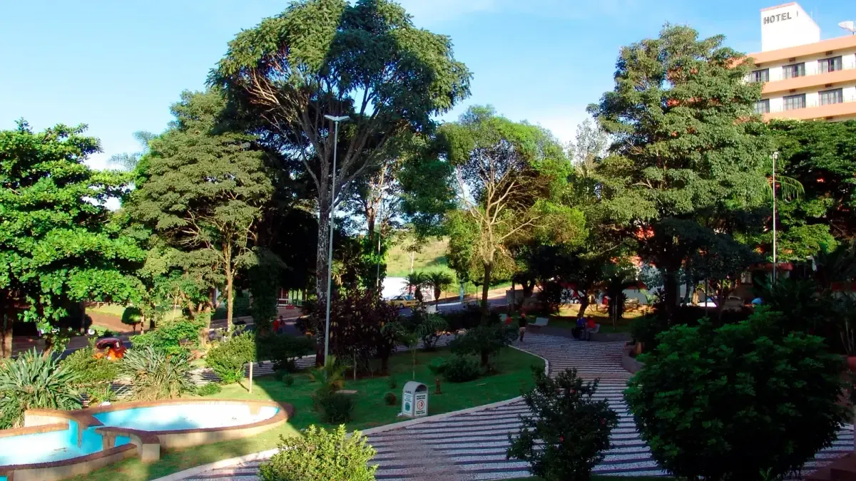 Vista da cidade de Águas de Santa Bárbara, São Paulo
