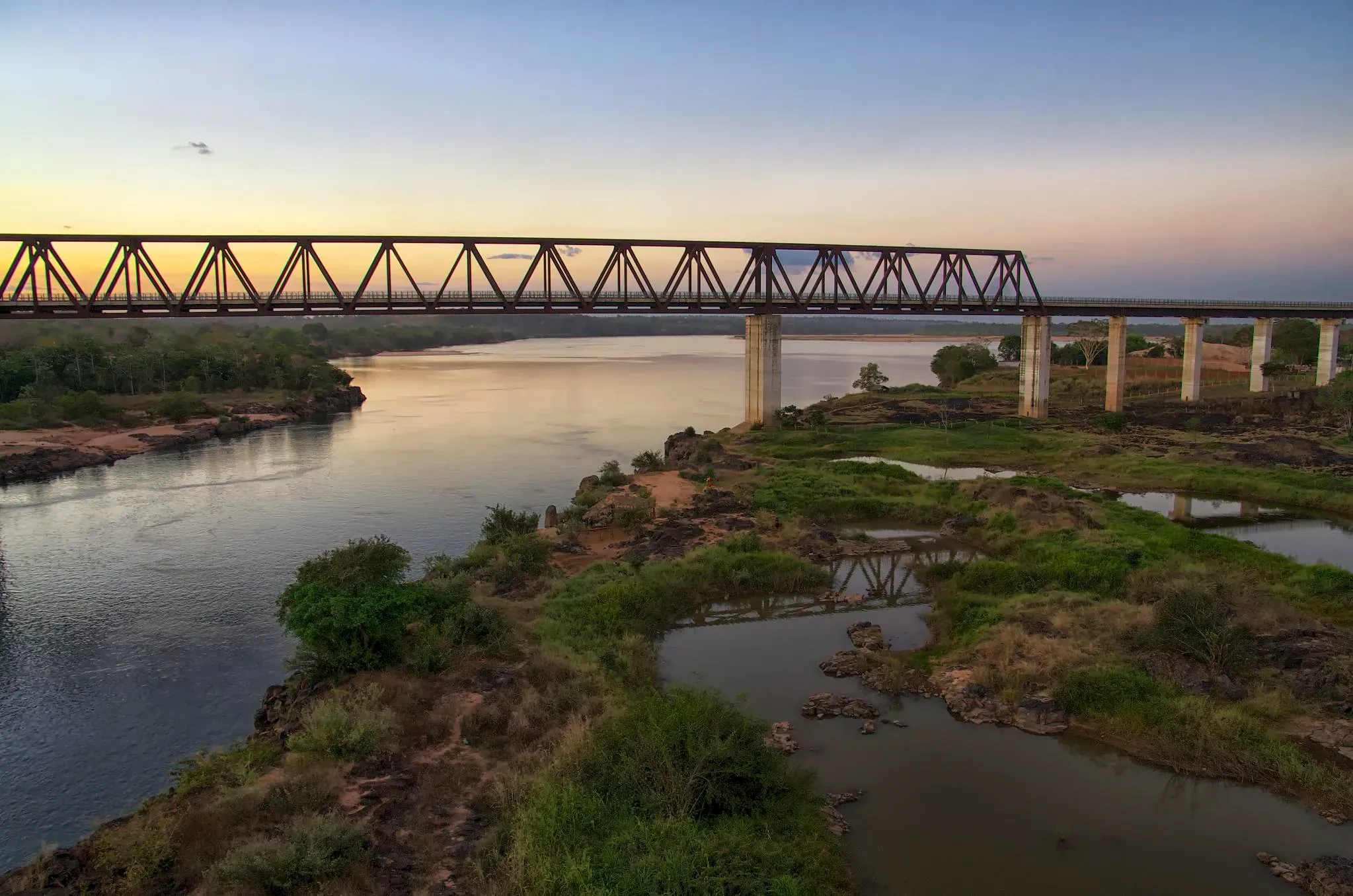 Vista da cidade de Aguiarnópolis, Tocantins