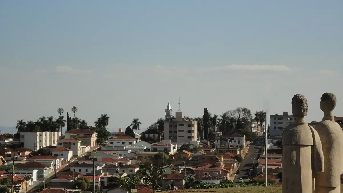 Vista da cidade de Altinópolis, São Paulo