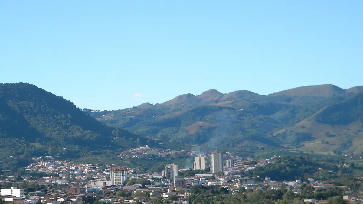 Vista da cidade de Andradas, Minas Gerais