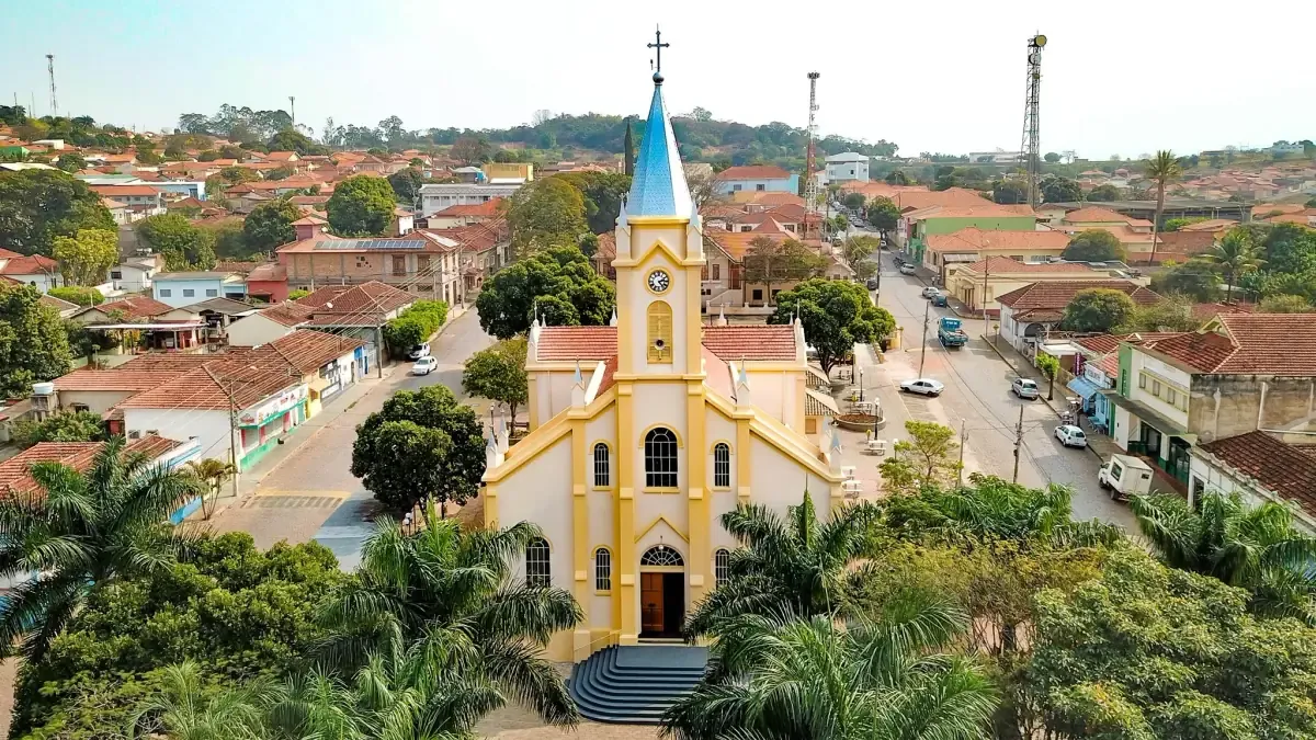 Vista da cidade de Arceburgo, Minas Gerais