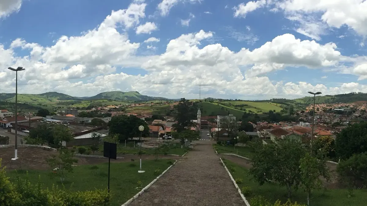 Vista da cidade de Areado, Minas Gerais