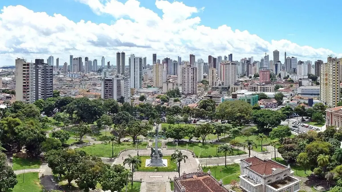 Vista da cidade de Belém, Pará