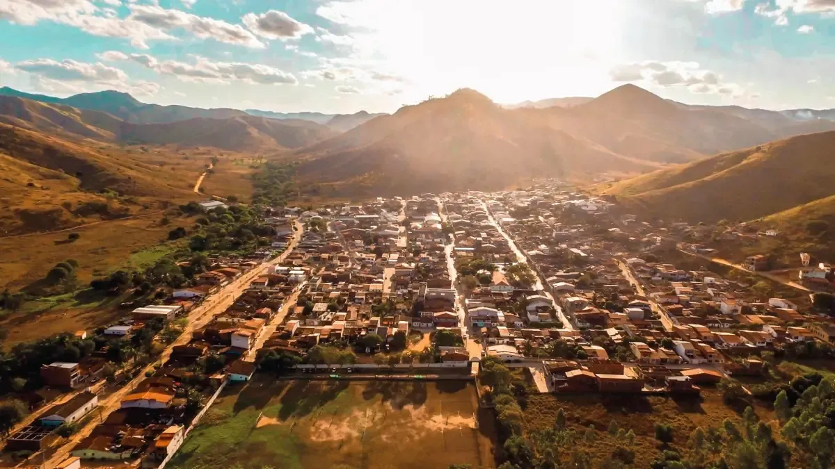 Vista da cidade de Caatiba, Bahia