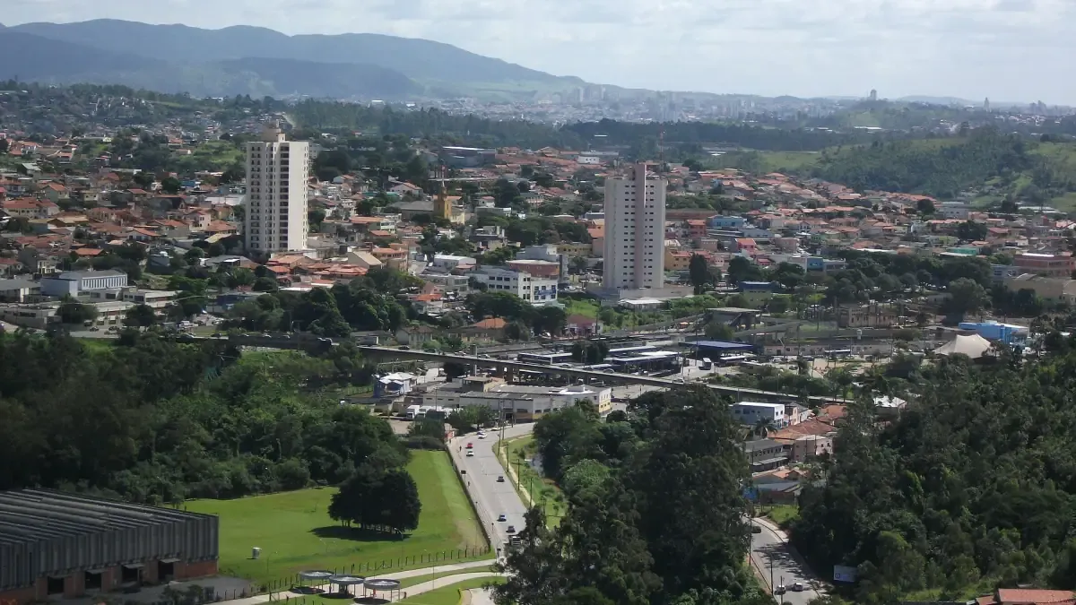 Vista da cidade de Campo Limpo Paulista, São Paulo