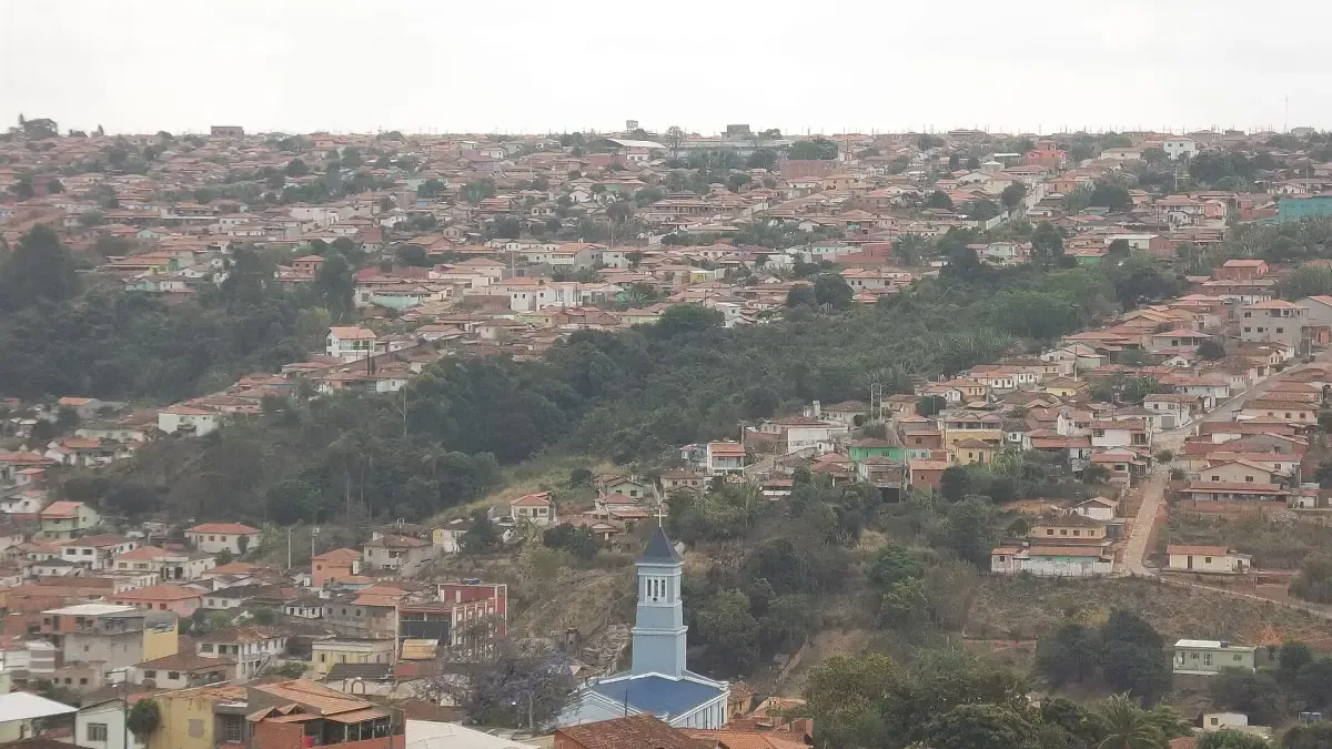 Vista da cidade de Capelinha, Minas Gerais