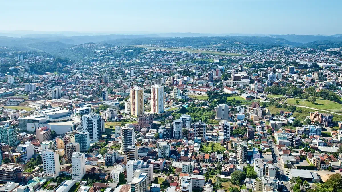 Vista da cidade de Caxias do Sul, Rio Grande do Sul