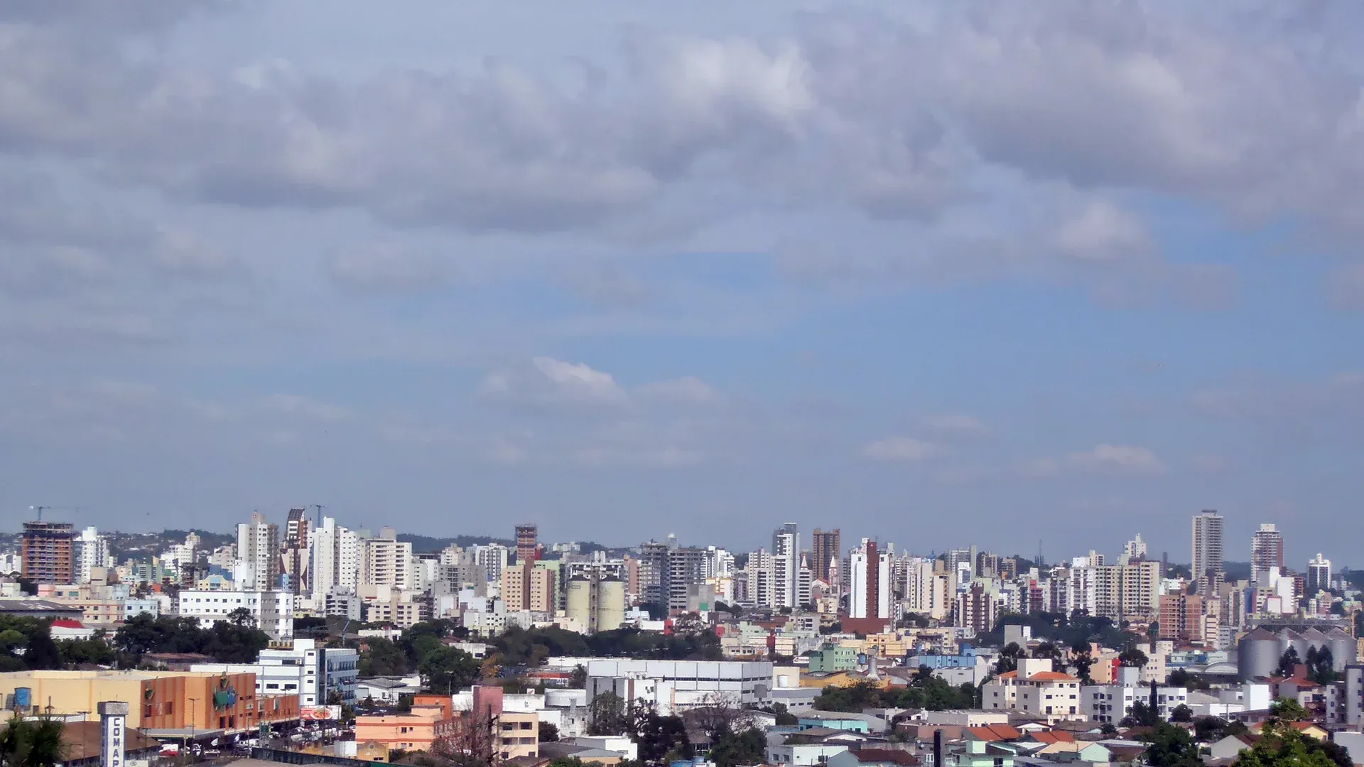 Vista da cidade de Chapecó, Santa Catarina