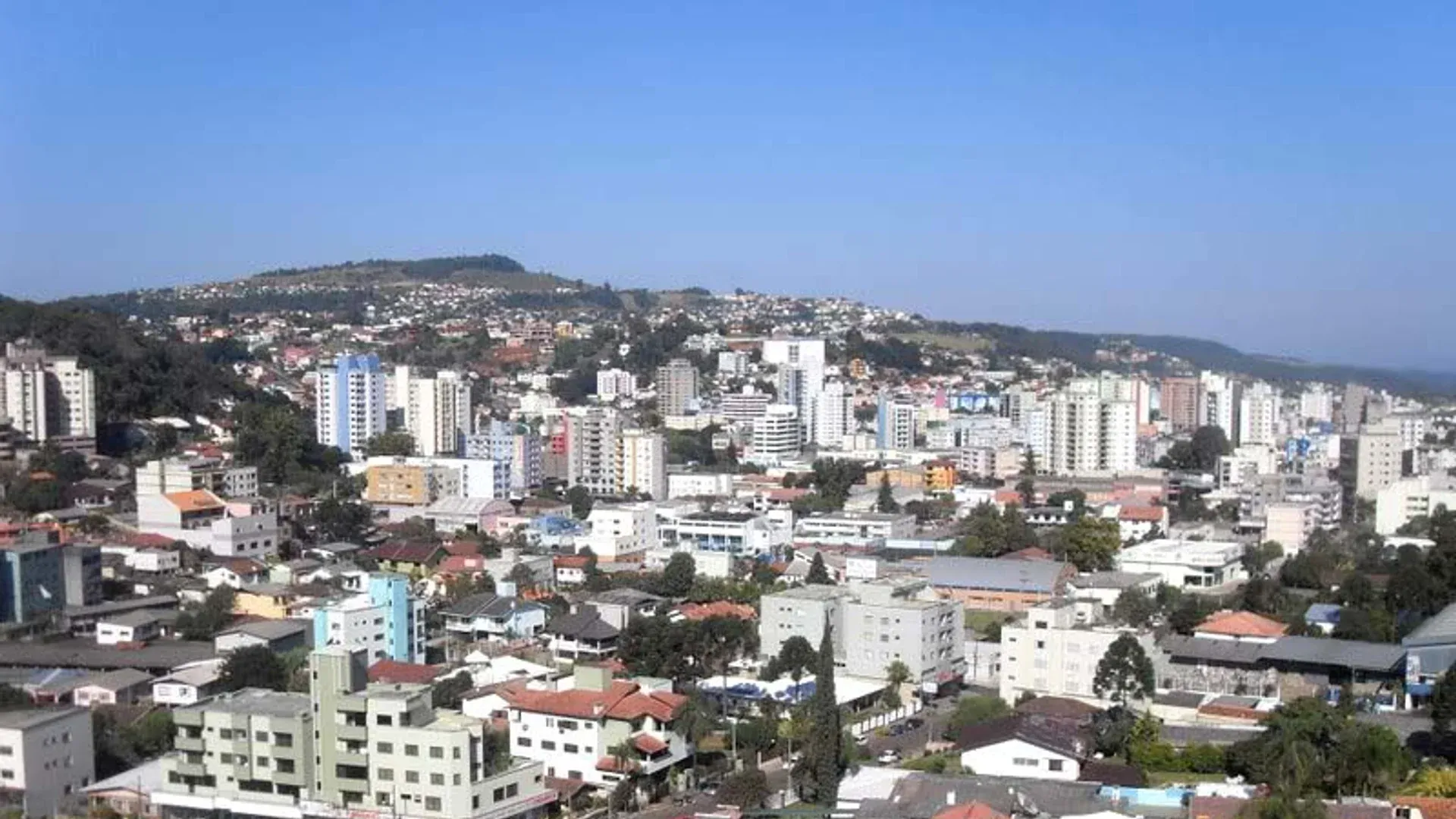 Vista da cidade de Concórdia, Santa Catarina