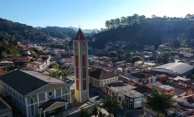 Vista da cidade de Delfim Moreira, Minas Gerais