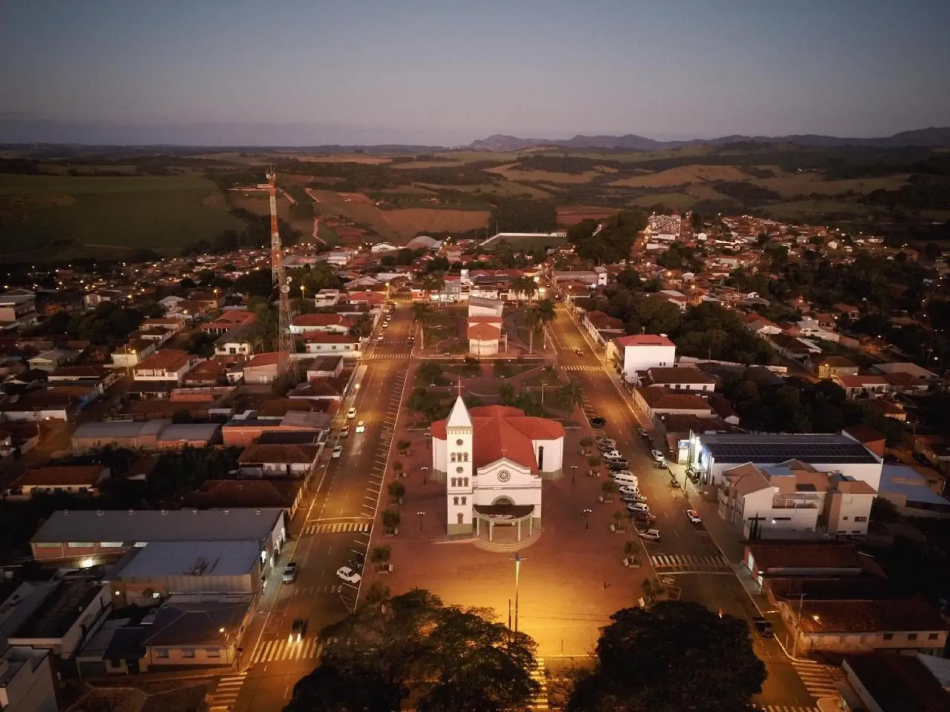 Vista da cidade de Divisa Nova, Minas Gerais