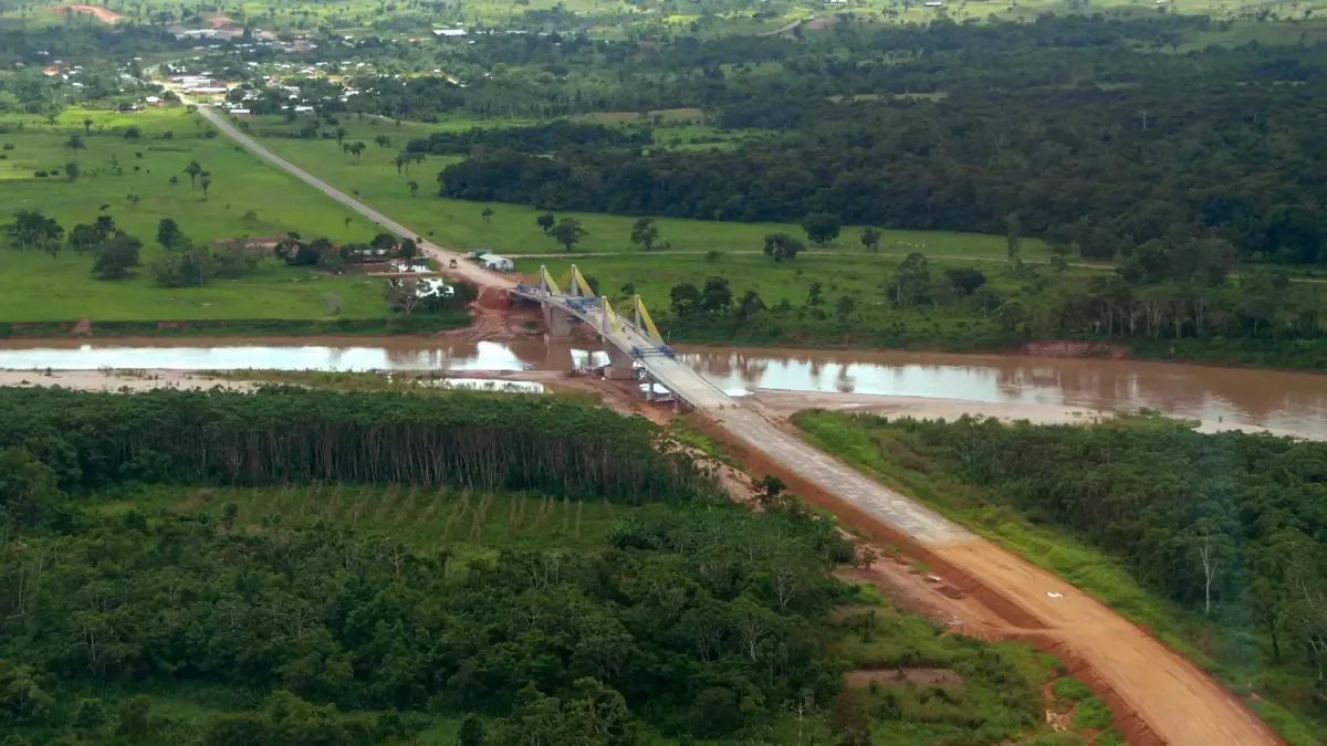 Vista da cidade de Eirunepé, Amazonas