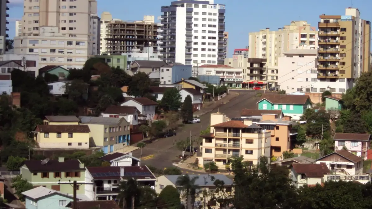 Vista da cidade de Erechim, Rio Grande do Sul
