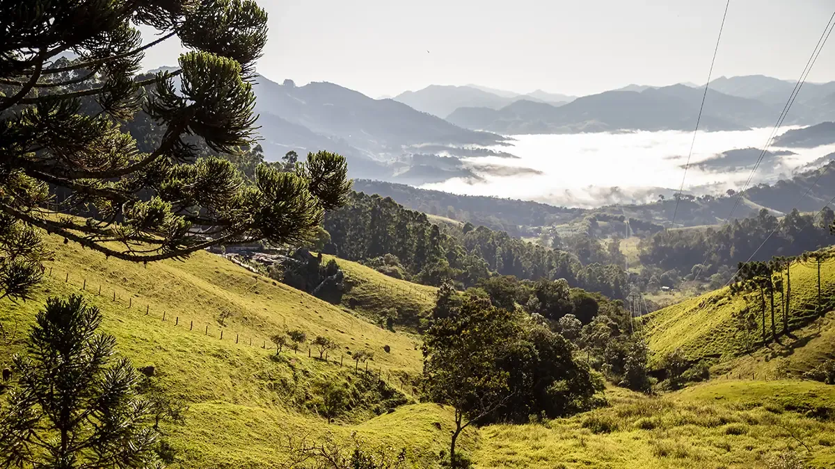 Vista da cidade de Gonçalves, Minas Gerais