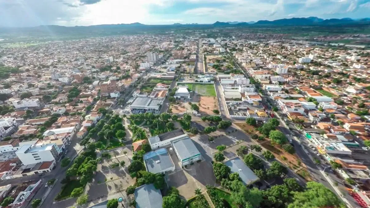 Vista da cidade de Guanambi, Bahia