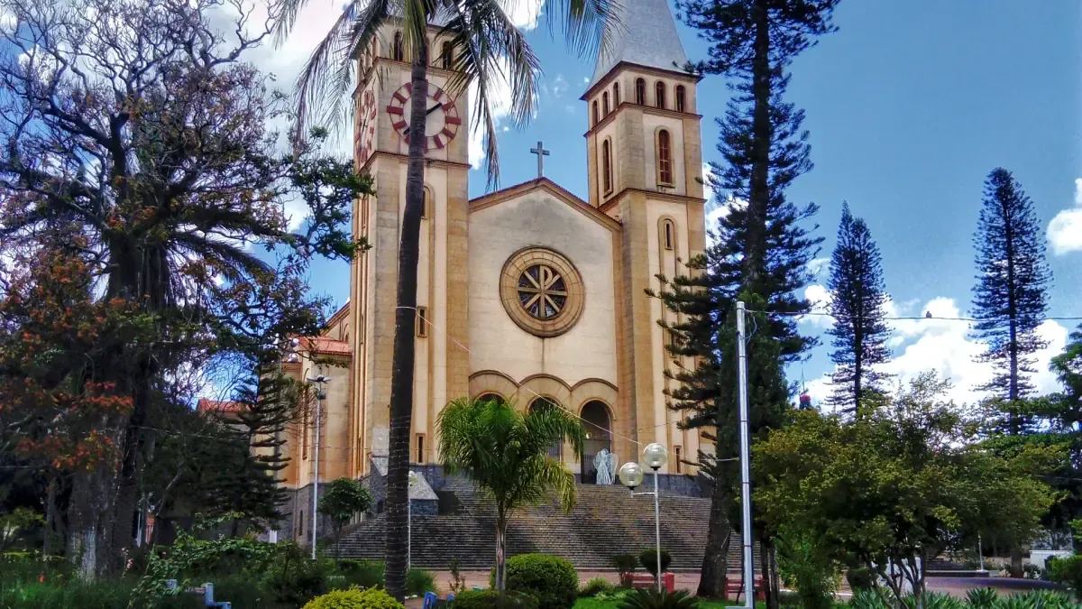 Vista da cidade de Guaxupé, Minas Gerais