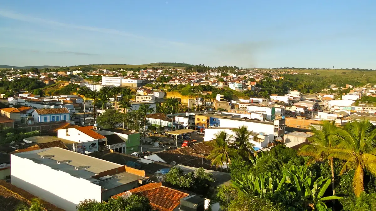 Vista da cidade de Jaguaquara, Bahia