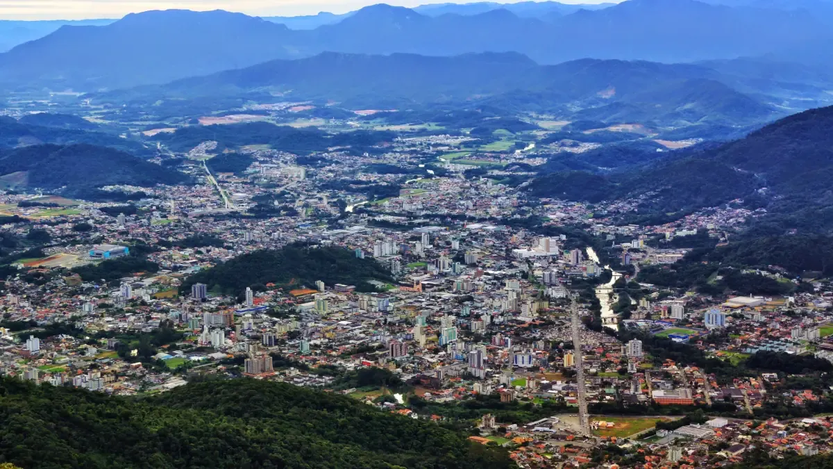 Jaraguá do Sul - Santa Catarina Vista da cidade de Jaraguá do Sul, Santa Catarina