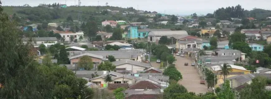 Vista da cidade de Lagoão, Rio Grande do Sul