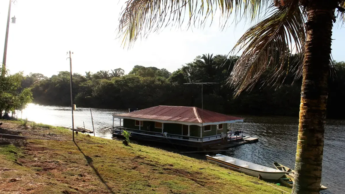 Vista da cidade de Manaquiri, Amazonas