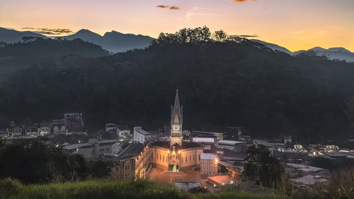 Vista da cidade de Manhumirim, Minas Gerais