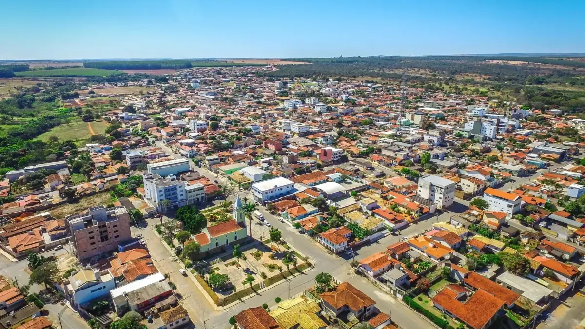 Vista da cidade de Moema, Minas Gerais
