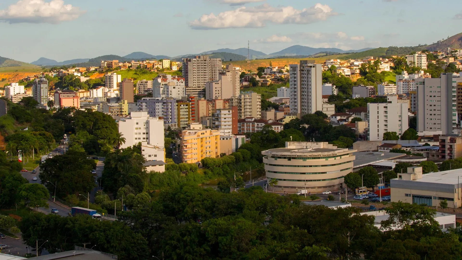 Vista da cidade de Muriaé, Minas Gerais