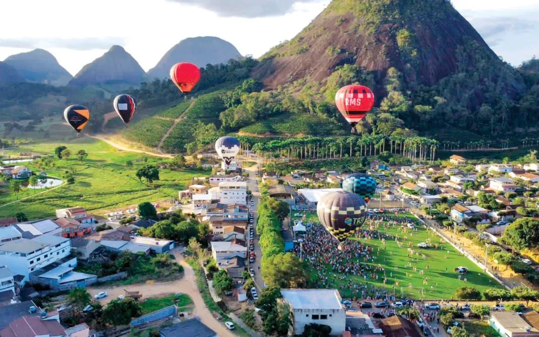 Vista da cidade de Pancas, Espírito Santo