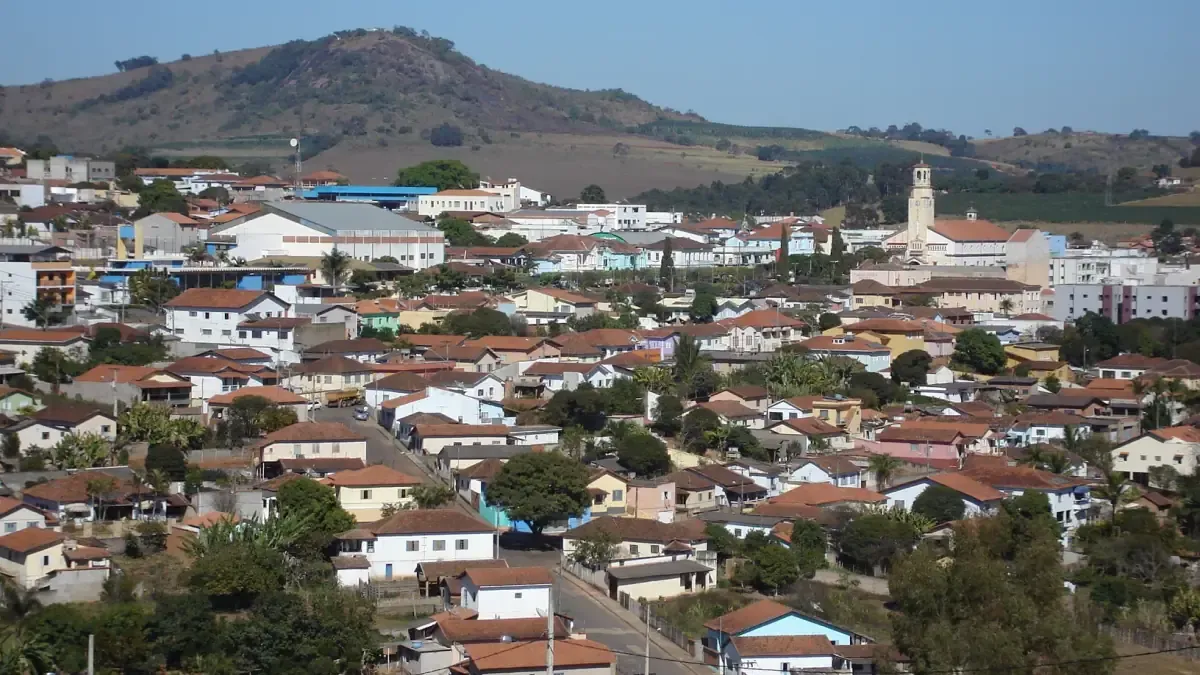 Vista da cidade de Paraguaçu, Minas Gerais