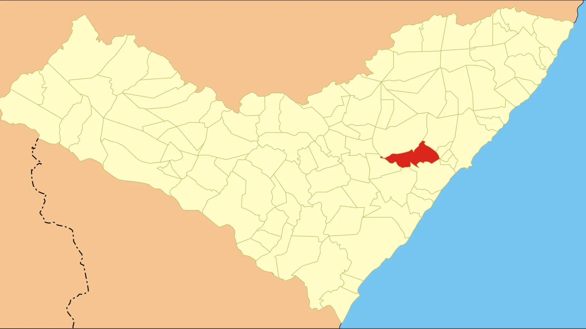 Vista da cidade de Pilar, Alagoas