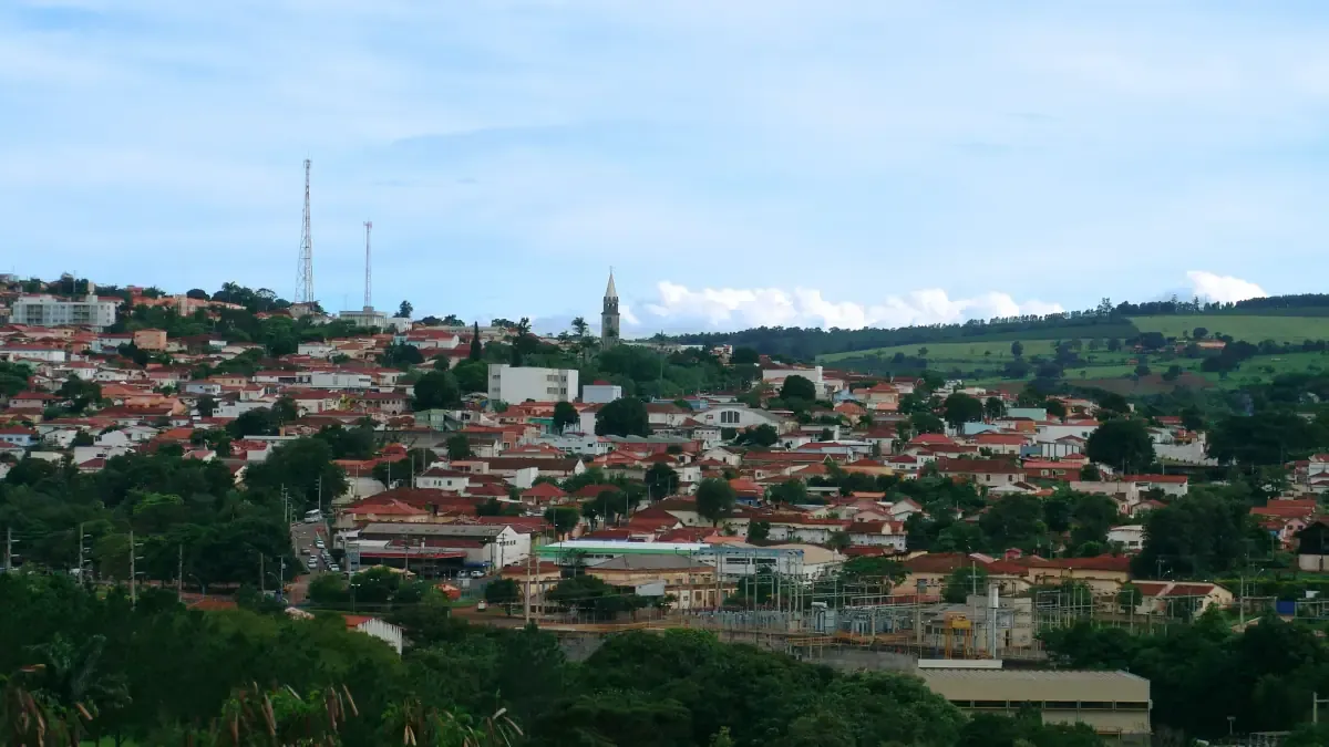 Vista da cidade de Piraju, São Paulo