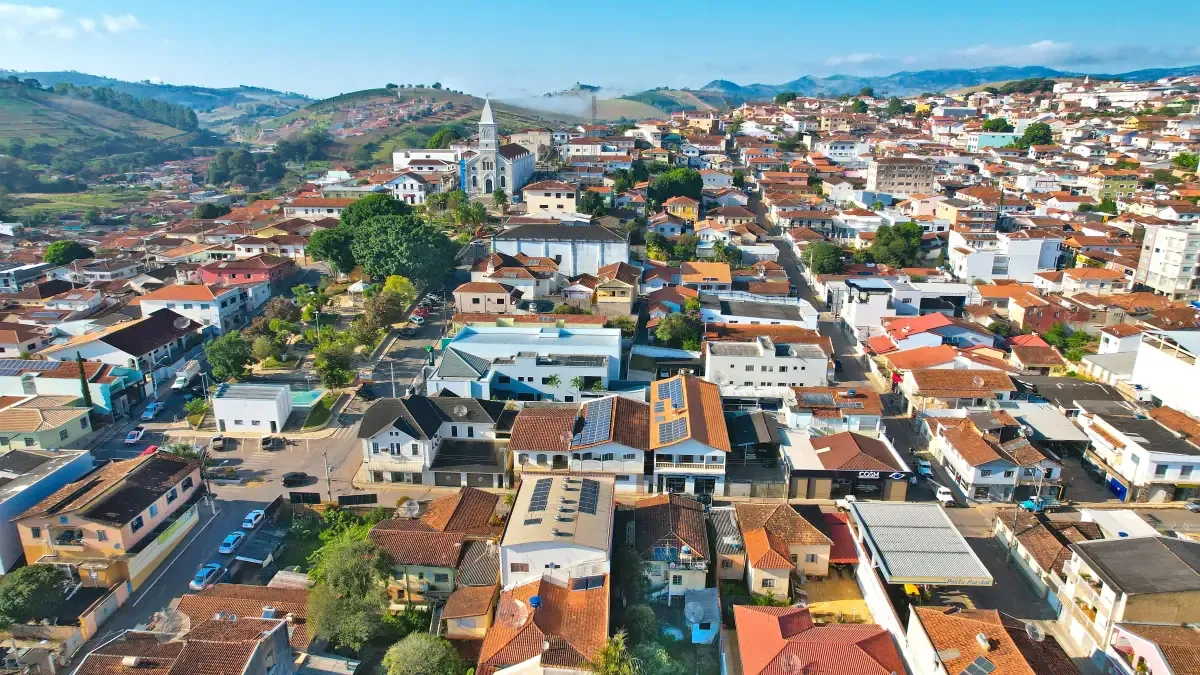 Vista da cidade de Poço Fundo, Minas Gerais