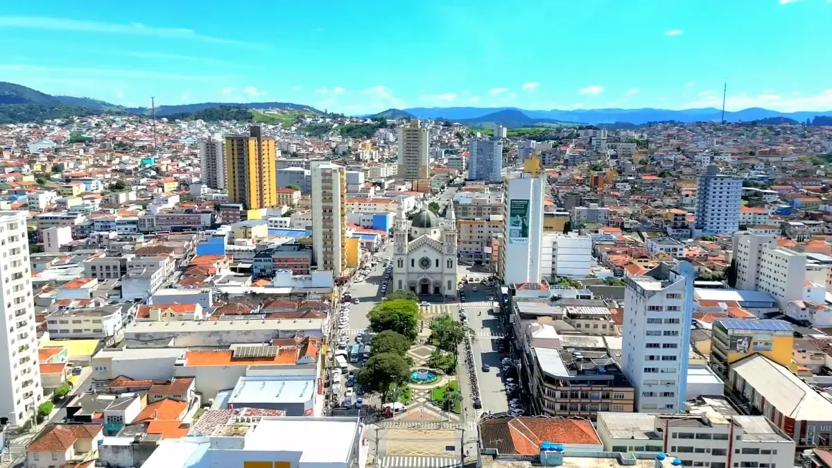 Vista da cidade de Pouso Alegre, Minas Gerais