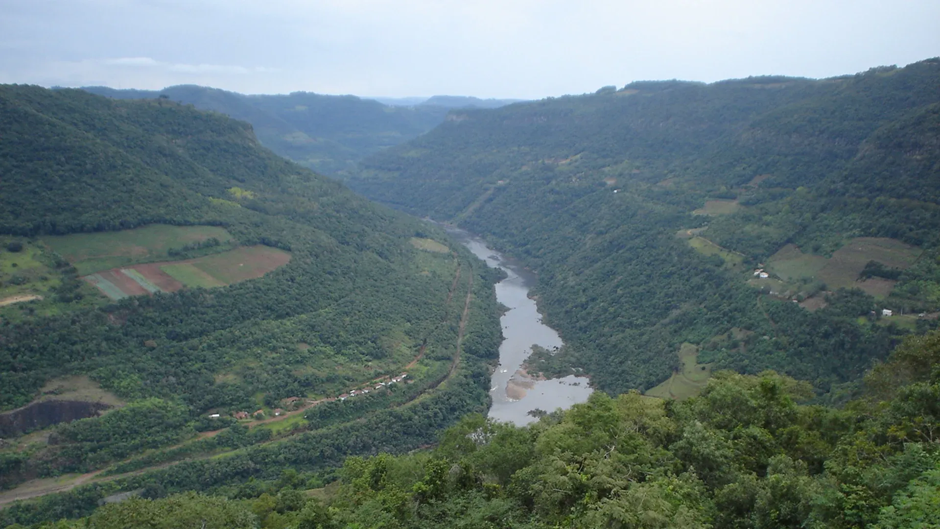 Vista da cidade de Rio das Antas, Santa Catarina