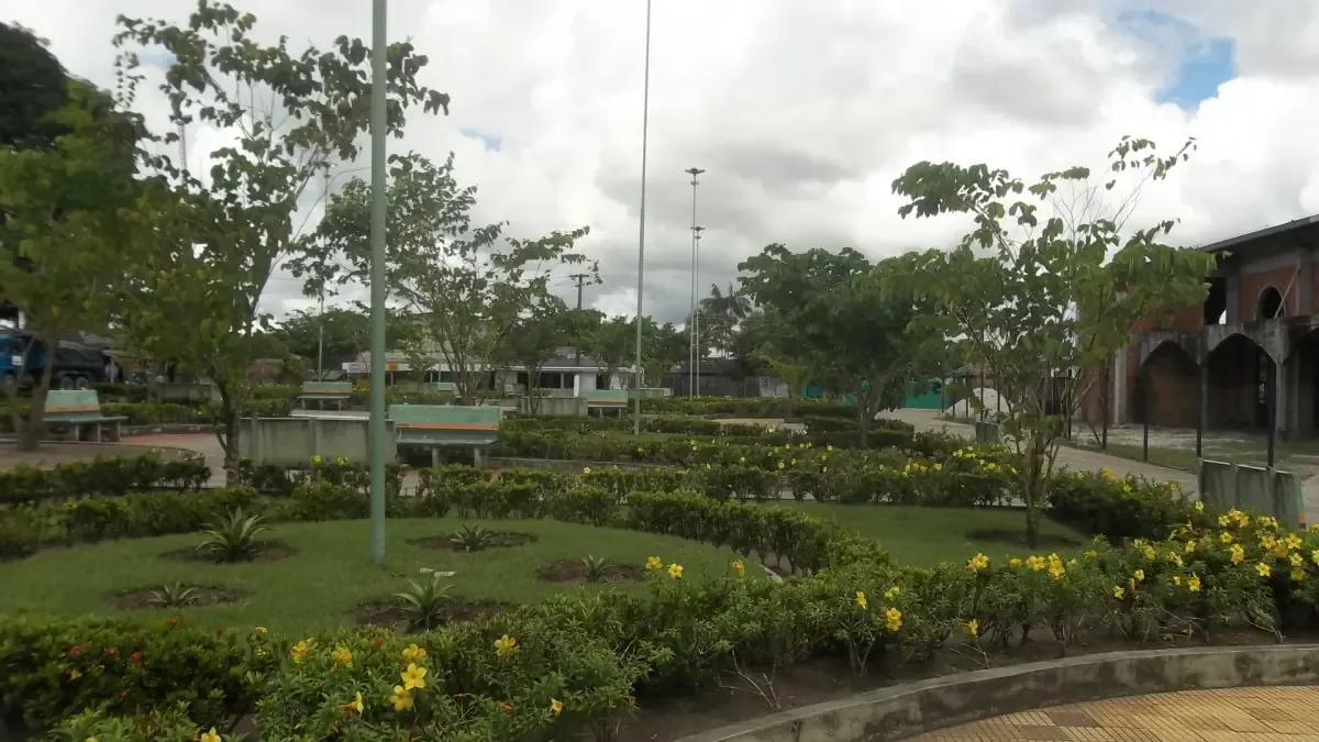 Vista da cidade de Rio Preto da Eva, Amazonas