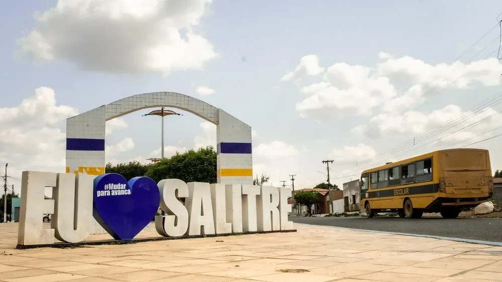 Vista da cidade de Salitre, Ceará