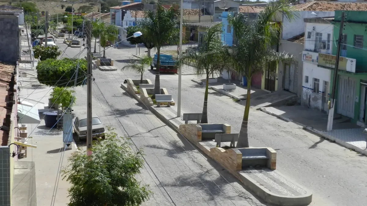 Vista da cidade de Santa Terezinha, Pernambuco