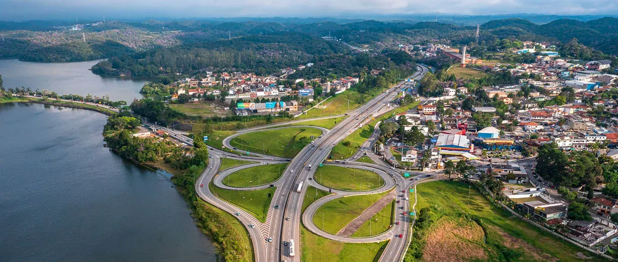 Vista da cidade de São Bernardo do Campo, São Paulo