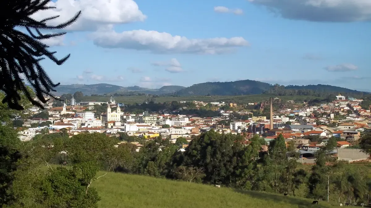 Vista da cidade de São Gonçalo do Sapucaí, Minas Gerais