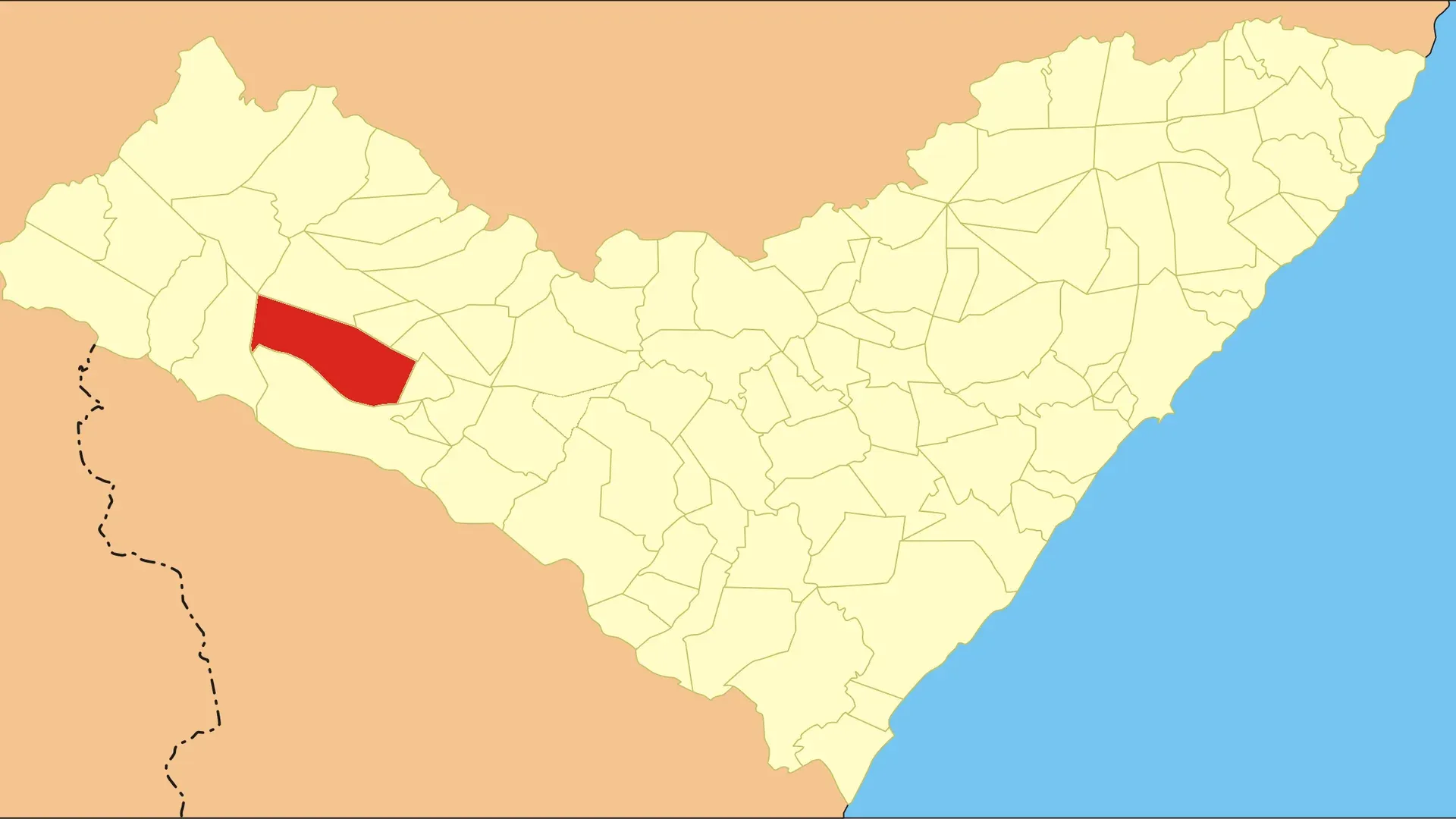 Vista da cidade de São José da Tapera, Alagoas