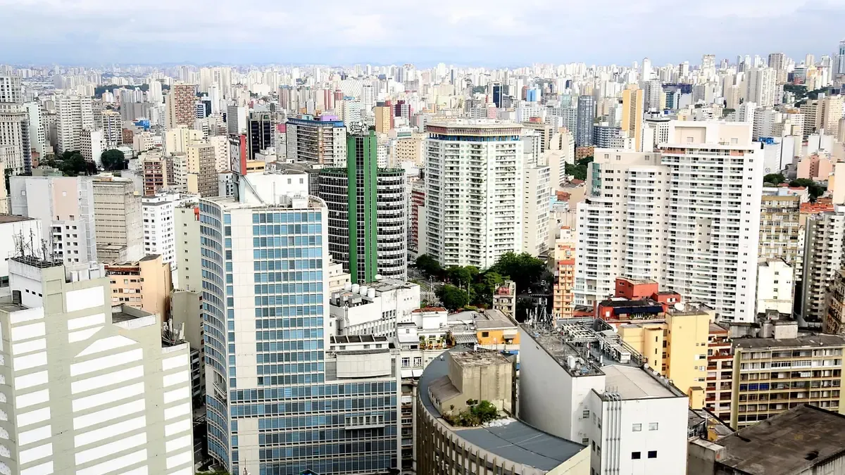 Vista da cidade de Taubaté, São Paulo