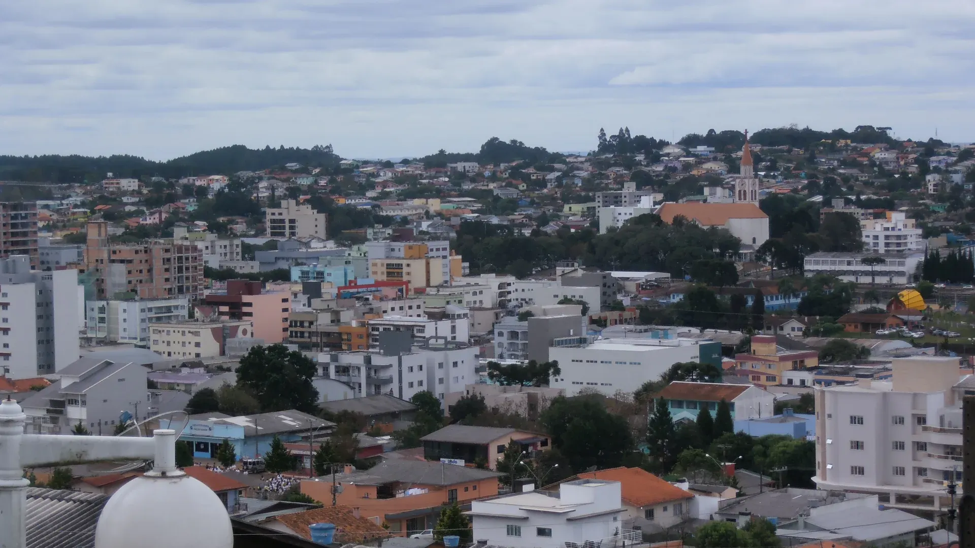 Vista da cidade de São Lourenço do Oeste, Santa Catarina