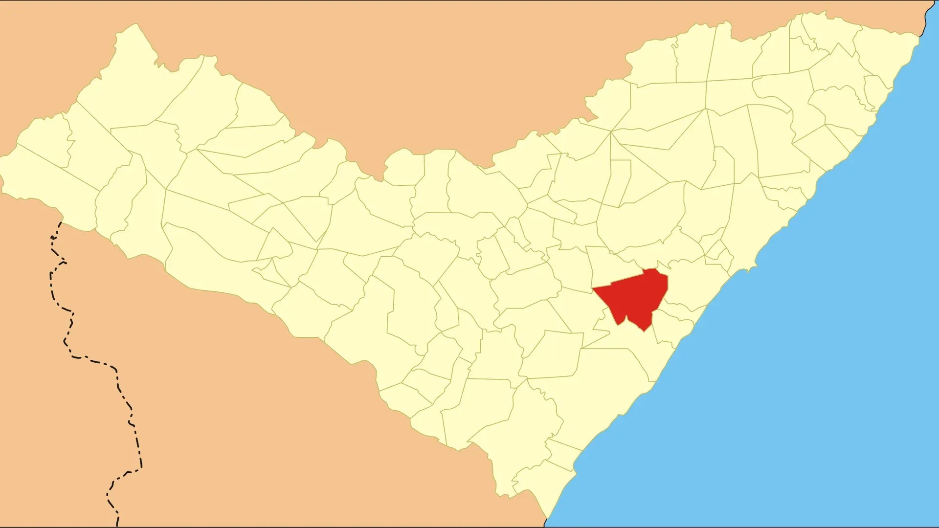 Vista da cidade de São Miguel dos Campos, Alagoas