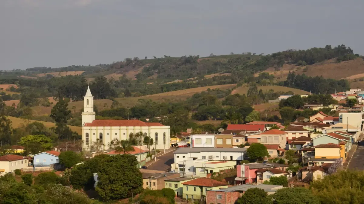 Vista da cidade de São Pedro da União, Minas Gerais