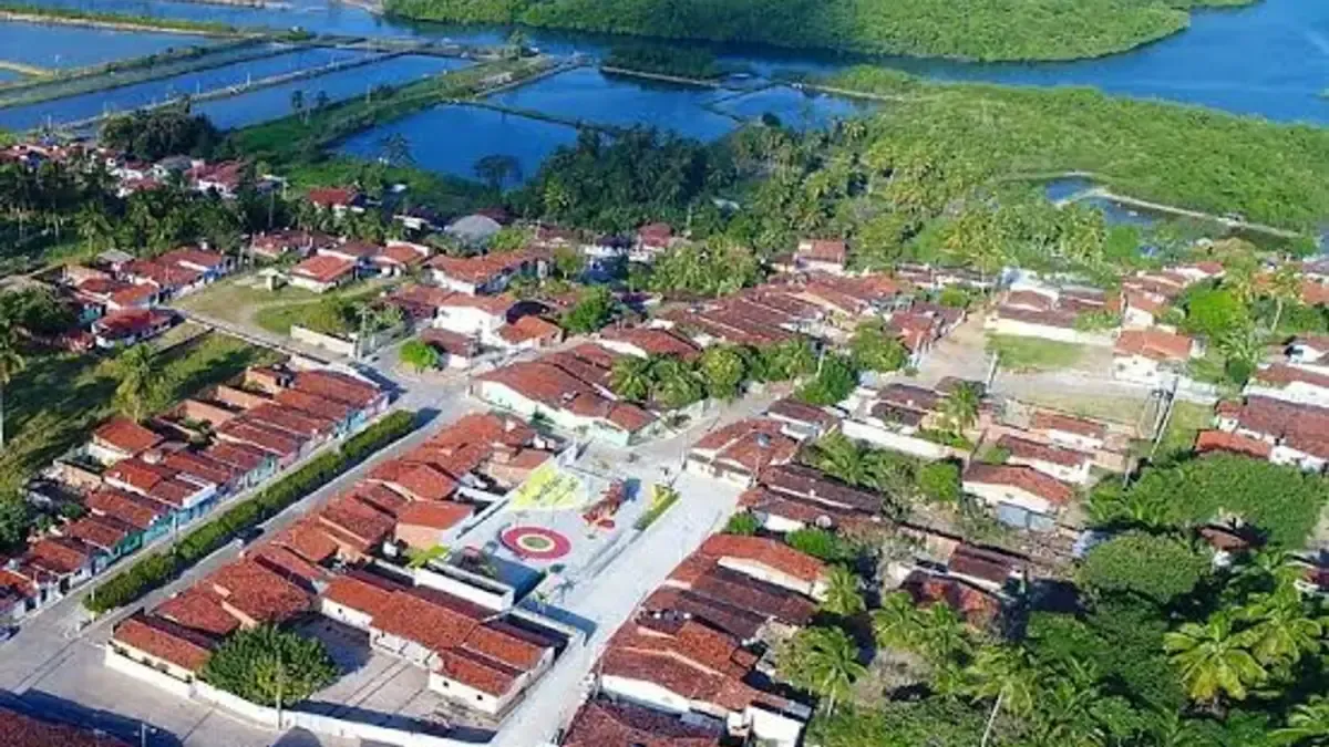 Vista da cidade de Senador Georgino Avelino, Rio Grande do Norte