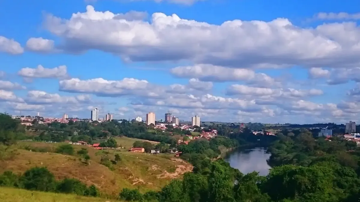 Vista da cidade de Tietê, São Paulo