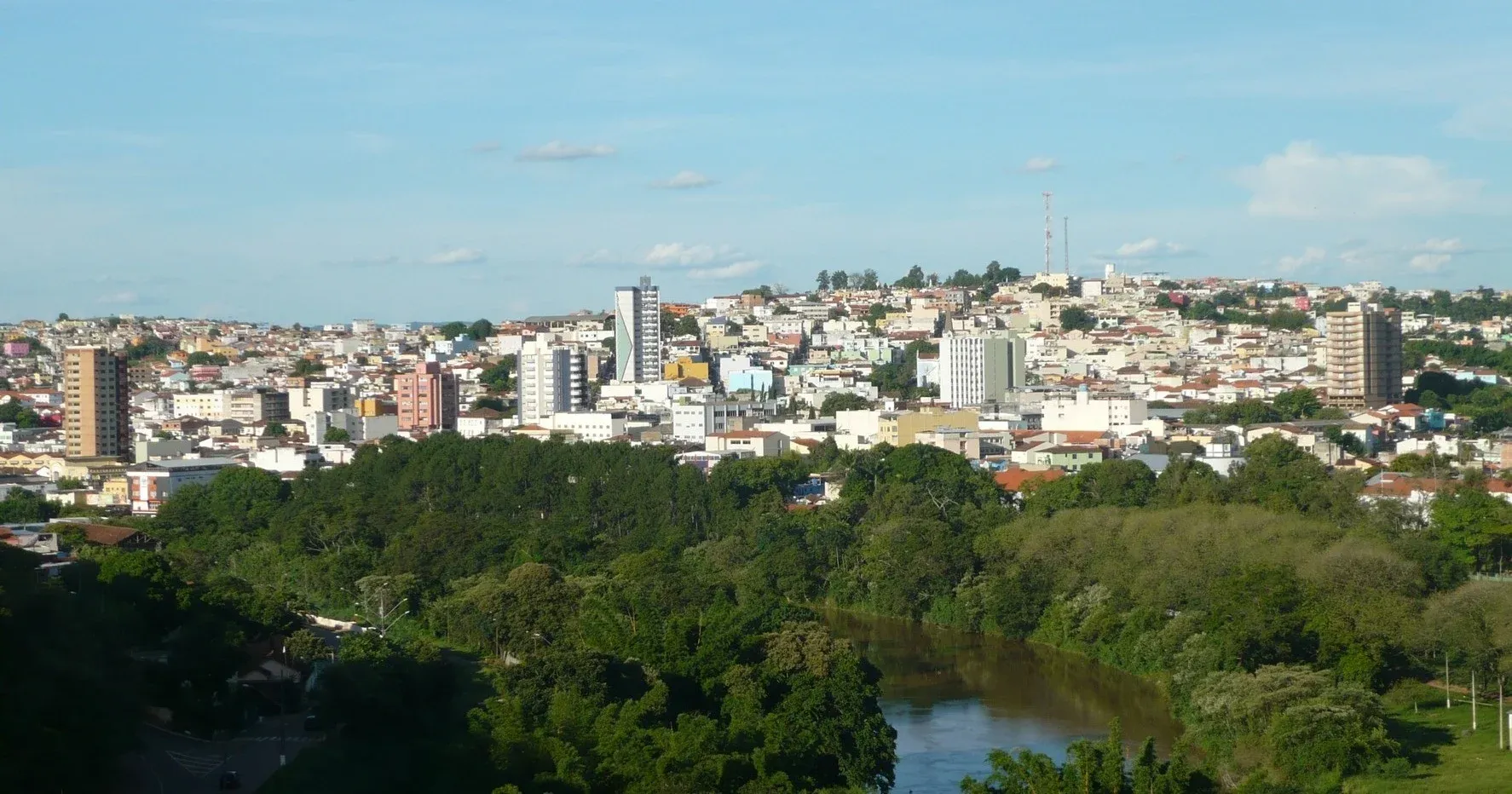 Vista da cidade de Três Corações, Minas Gerais