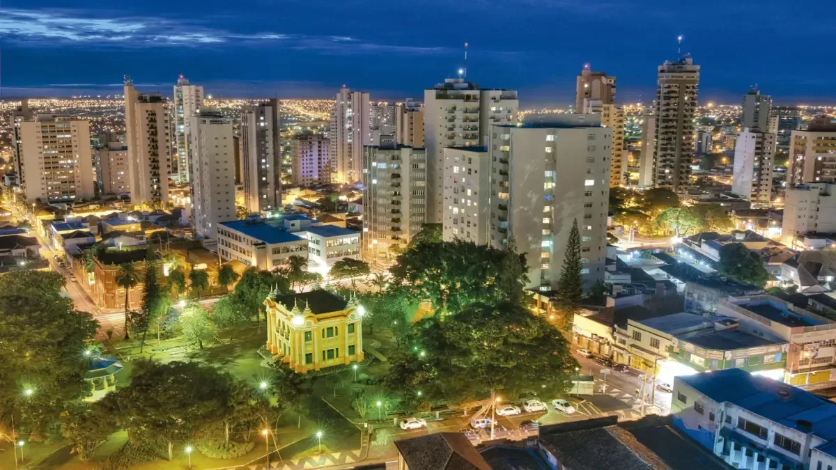 Vista da cidade de Uberlândia, Minas Gerais