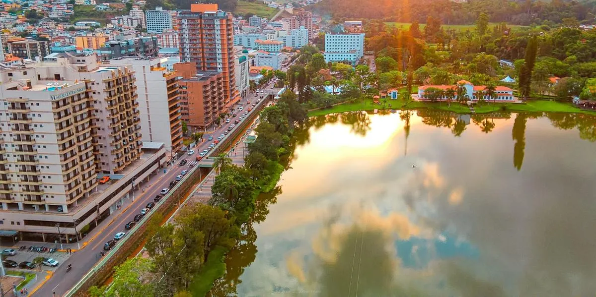 Vista da cidade de São Lourenço, Minas Gerais