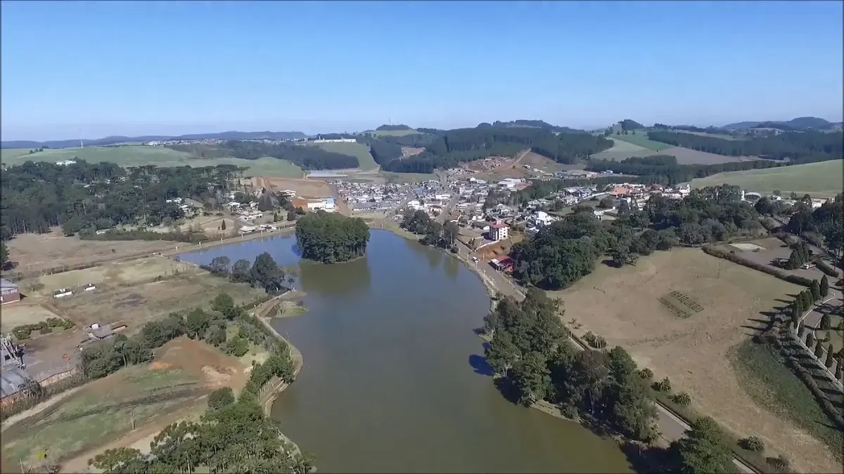 Vista da cidade de Fraiburgo, Santa Catarina